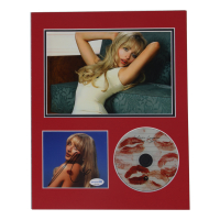Sabrina Carpenter Signed “Short n' Sweet” CD Insert Lithograph Display with CD & 8x10 Photo (ACOA) at PristineAuction.com