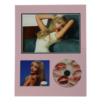 Sabrina Carpenter Signed “Short n' Sweet” CD Insert Lithograph Display with CD & 8x10 Photo (ACOA) at PristineAuction.com
