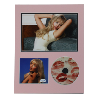 Sabrina Carpenter Signed “Short n' Sweet” CD Insert Lithograph Display with CD & 8x10 Photo (ACOA) at PristineAuction.com