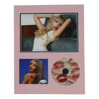 Sabrina Carpenter Signed “Short n' Sweet” CD Insert Lithograph Display with CD & 8x10 Photo (ACOA) at PristineAuction.com