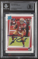 Trey Lance Signed 2021 Donruss Rated Rookie #254 RC (BGS) at PristineAuction.com