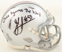 Jack Sawyer Signed Ohio State Buckeyes Speed Mini Helmet Inscribed "Ohio Against The World" (Beckett) at PristineAuction.com