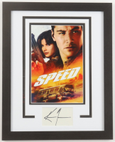 Keanu Reeves Signed "Speed" Custom Framed Cut Display (ACOA) at PristineAuction.com