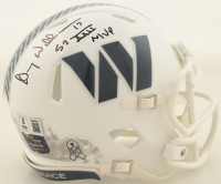 Doug Williams Signed Commanders Salute To Service Alternate Speed Mini Helmet Inscribed "SB XXII MVP" (Beckett & Prova) at PristineAuction.com