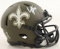 Cameron Jordan Signed Saints Salute to Service Speed Mini Helmet (Beckett) at PristineAuction.com