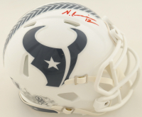 Nico Collins Signed Texans Salute to Service Alternate Speed Mini Helmet (Beckett) at PristineAuction.com