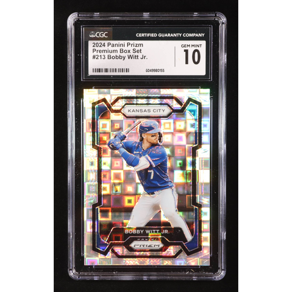Bobby Witt Jr. 2024 Panini Prizm Prizms Premium Box Set #213 #22/199 (CGC 10) at PristineAuction.com