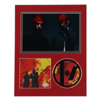 Josh Dun & Tyler Joseph Signed “Clancy” CD Insert Lithograph Display with CD & 8x10 Photo (ACOA) at PristineAuction.com
