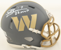 Joe Theismann Signed Commanders Slate Alternate Speed Mini Helmet Inscribed "83 MVP" (Beckett & Prova) at PristineAuction.com