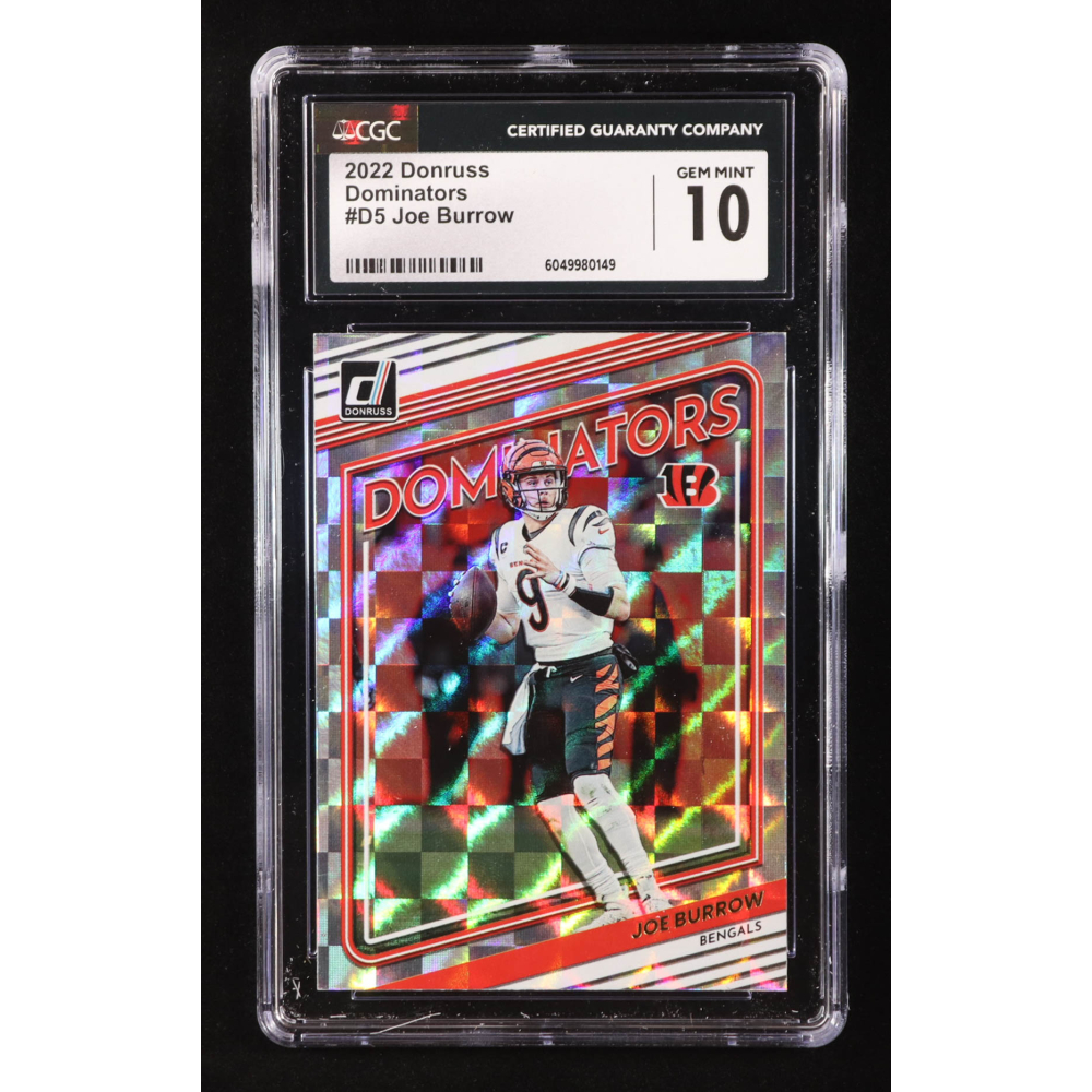 Joe Burrow 2022 Donruss Dominators #D5 (CGC 10) at PristineAuction.com