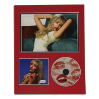 Sabrina Carpenter Signed “Short n' Sweet” CD Insert Lithograph Display with CD & 8x10 Photo (ACOA) at PristineAuction.com