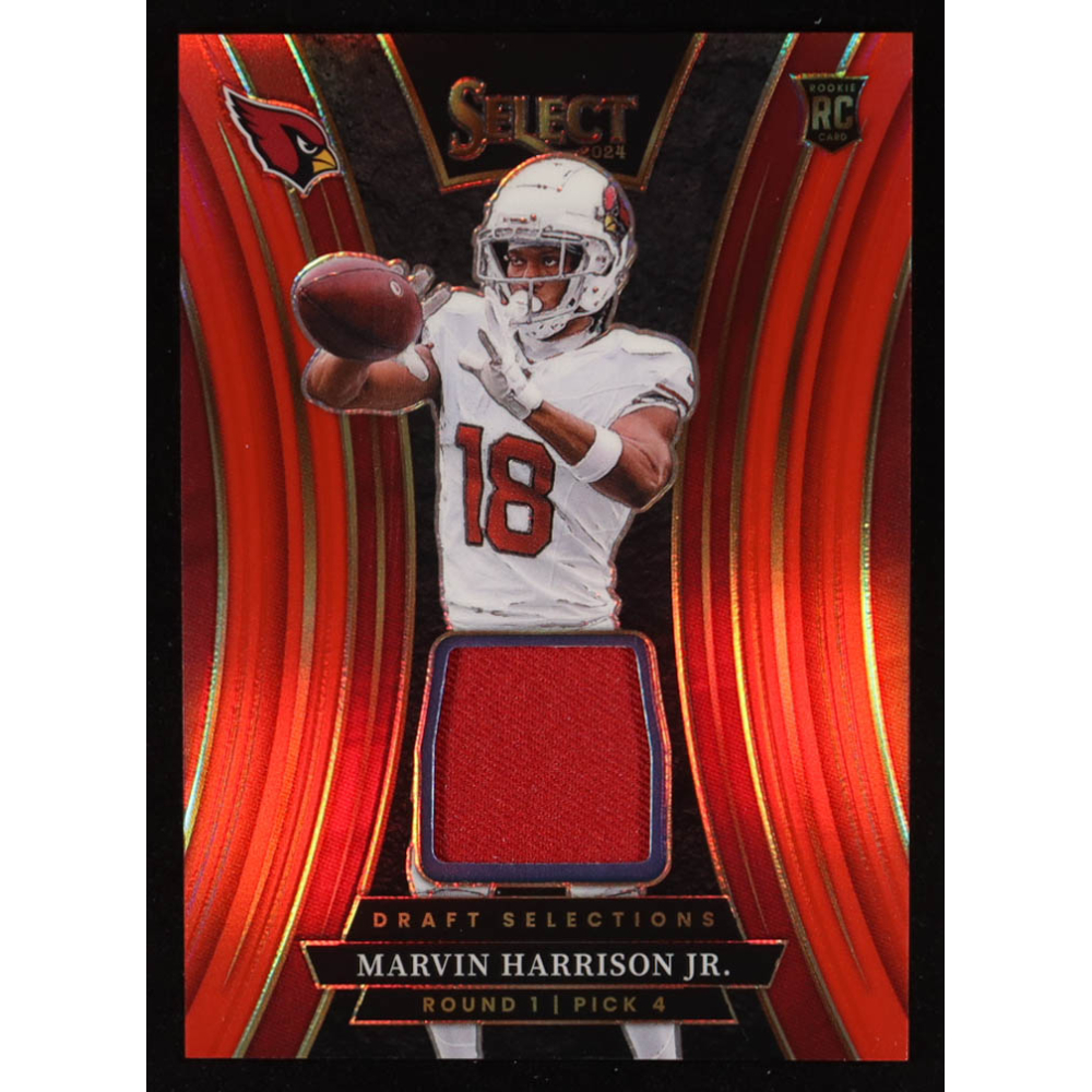 Marvin Harrison Jr. 2024 Select Draft Selections Memorabilia Prizm Red #6 RC at PristineAuction.com