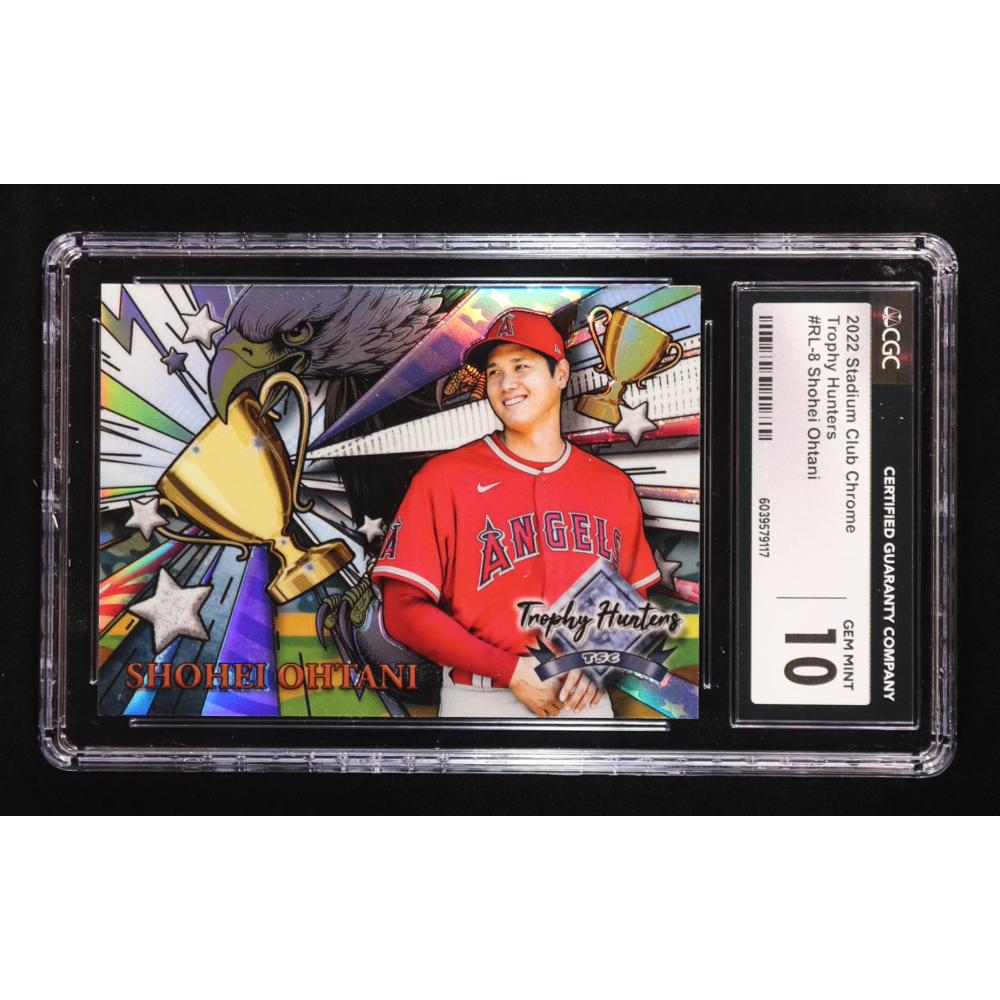 Shohei Ohtani 2022 Stadium Club Chrome Trophy Hunters #RL8 (CGC 10) at PristineAuction.com