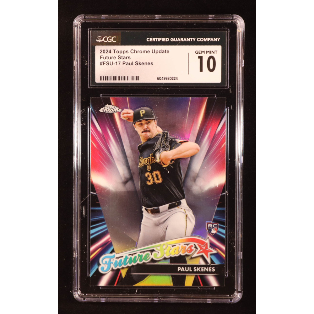 Paul Skenes 2024 Topps Chrome Update Future Stars #FSU17 RC (CGC 10) at PristineAuction.com