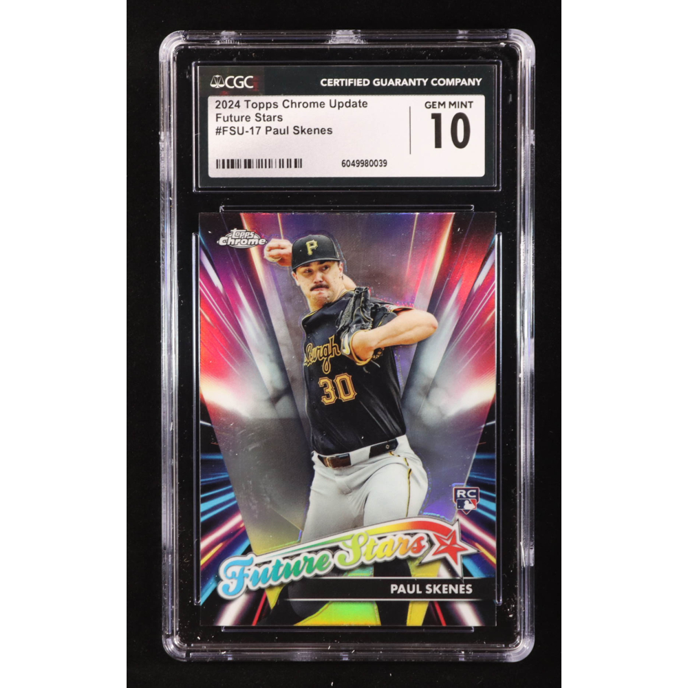 Paul Skenes 2024 Topps Chrome Update Future Stars #FSU17 RC (CGC 10) at PristineAuction.com