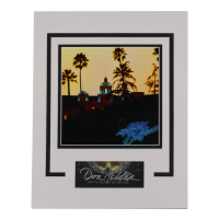 Don Felder Signed “Hotel California” Cut Lithograph Display with 8x10 Photo (ACOA) at PristineAuction.com