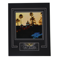 Don Felder Signed “Hotel California” Cut Lithograph Display with 8x10 Photo (ACOA) at PristineAuction.com