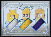 Wilt Chamberlain / Kareem Abdul-Jabbar / Shaquille O'Neal 2019 Leaf ITG Used-Sports Legacy Memorabilia Platinum #L03 #6/7 at PristineAuction.com