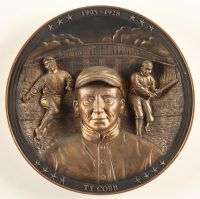 Ty Cobb "Georgia Peach" Bradford Exchange Immortals of the Diamond Bronze Plate #A59 at PristineAuction.com
