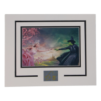 Cythia Ervio Signed “Wicked” Cut Lithograph Display with 8x10 Photo (ACOA) at PristineAuction.com