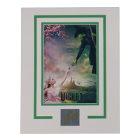 Cythia Ervio Signed “Wicked” Cut Lithograph Display with 8x10 Photo (ACOA) at PristineAuction.com