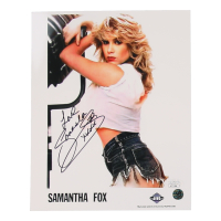 Samantha Fox Signed 8x10 Photo Inscribed "Love" & "XXXX" (JSA) at PristineAuction.com