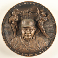 Babe Ruth "The Sultan of Swat" Bradford Exchange Immortals of the Diamond Bronze Plate #A1425 at PristineAuction.com