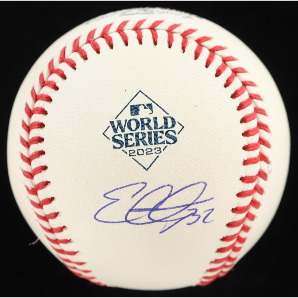 Evan Carter Signed 2023 World Series Baseball (Beckett) at PristineAuction.com
