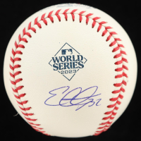 Evan Carter Signed 2023 World Series Baseball (Beckett) at PristineAuction.com