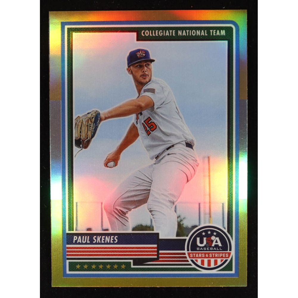 Paul Skenes 2023 USA Baseball Stars and Stripes Bronze Silver and Gold #80 RC at PristineAuction.com