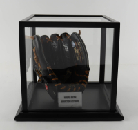 Nolan Ryan Signed Rawlings Glove With Nameplate Display Case & Multiple Career Stat Inscriptions (PSA) at PristineAuction.com