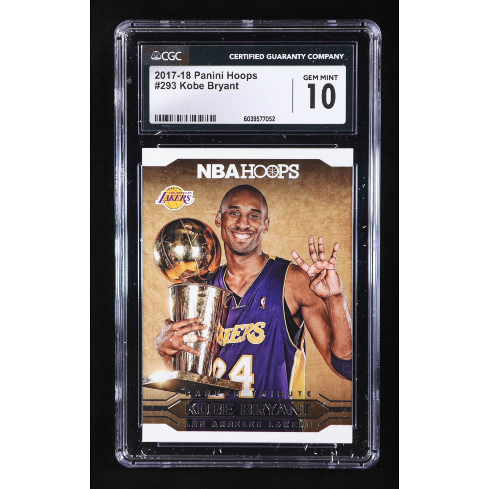 Kobe Bryant 2017-18 Hoops #293 / Career Tribute (CGC 10) at PristineAuction.com