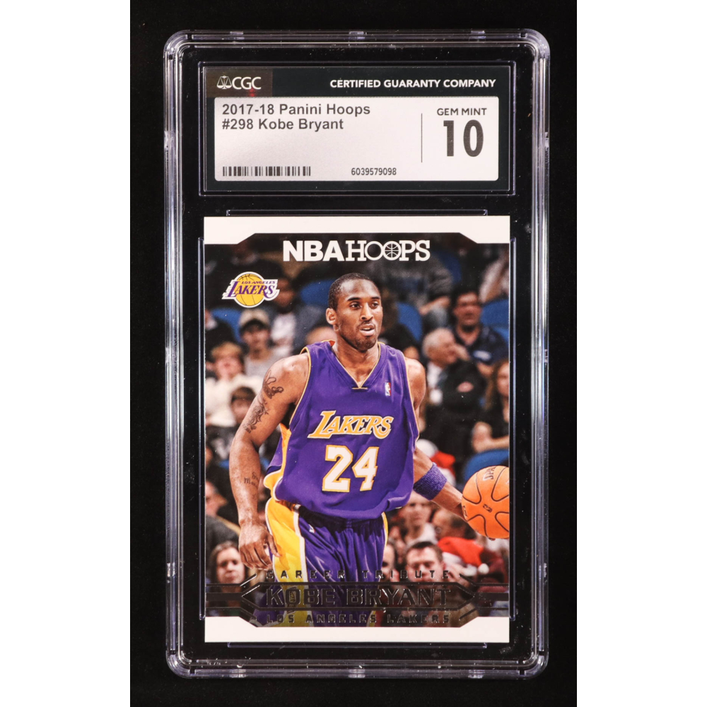 Kobe Bryant 2017-18 Hoops #298 Career Tribute (CGC 10) at PristineAuction.com