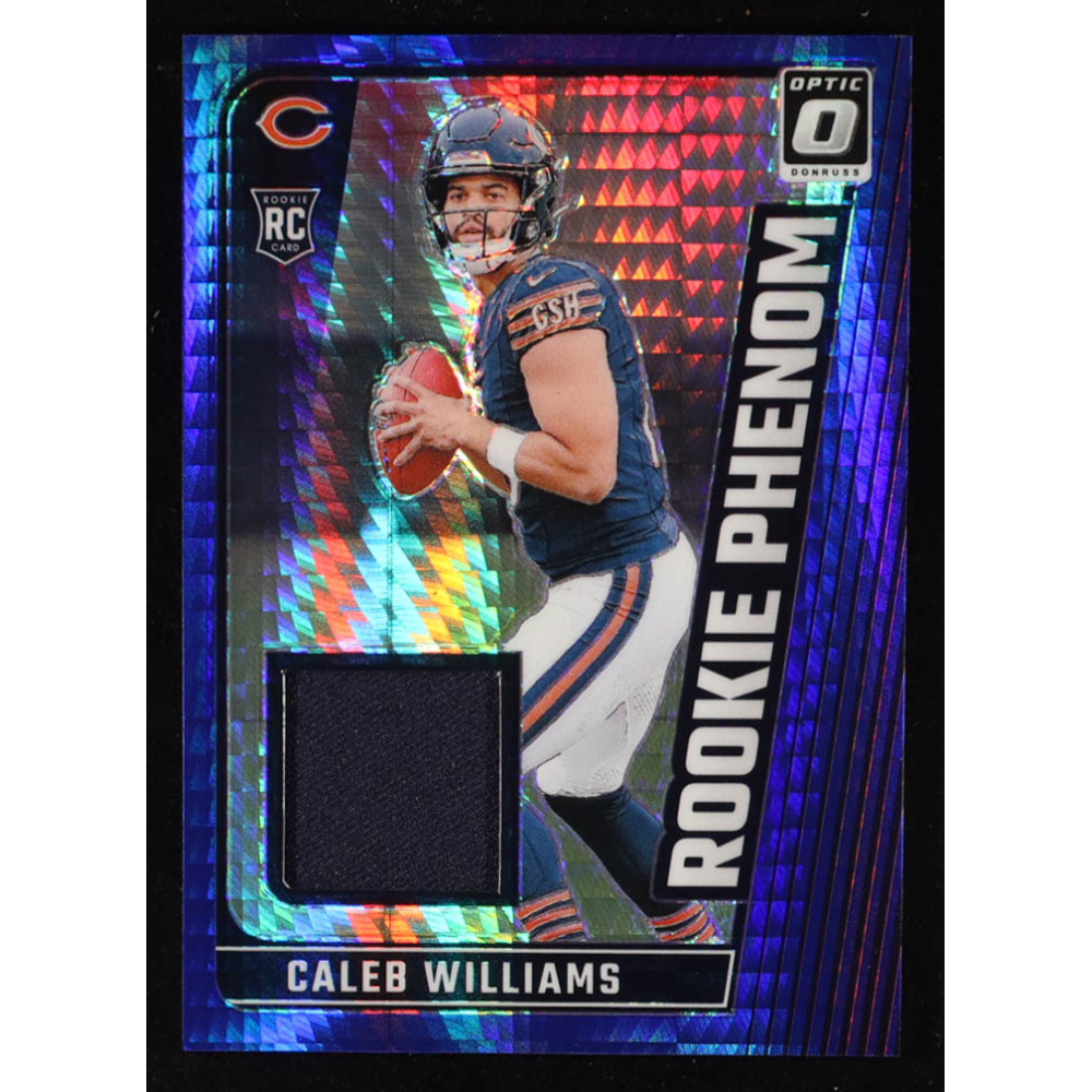 Caleb Williams 2024 Donruss Optic Rookie Phenoms Blue Hyper #1 RC at PristineAuction.com