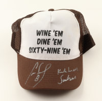 Cam Neely Signed "Wine 'Em, Dine 'Em, Sixty-Nine 'Em" Logo Adjustable Hat Inscribed "Seabass" (Neely) at PristineAuction.com