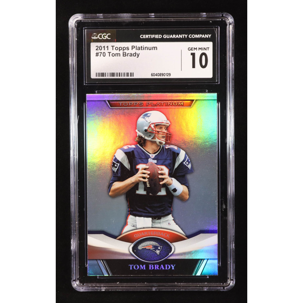 Tom Brady 2011 Topps Platinum #70 (CGC 10) at PristineAuction.com