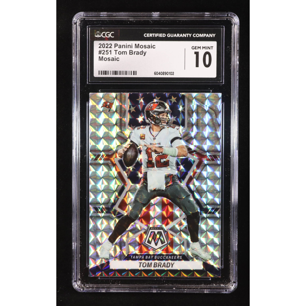 Tom Brady 2022 Panini Mosaic Mosaic #251 NP (CGC 10) at PristineAuction.com