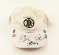 Patrice Bergeron, Zdeno Chára & Brad Marchand Signed Bruins Adjustable Hat (Bergeron & Marchand) at PristineAuction.com