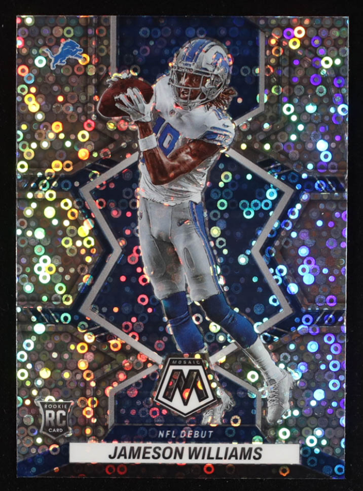 Jameson Williams 2022 Panini Mosaic Mosaic No Huddle Silver #278 RC