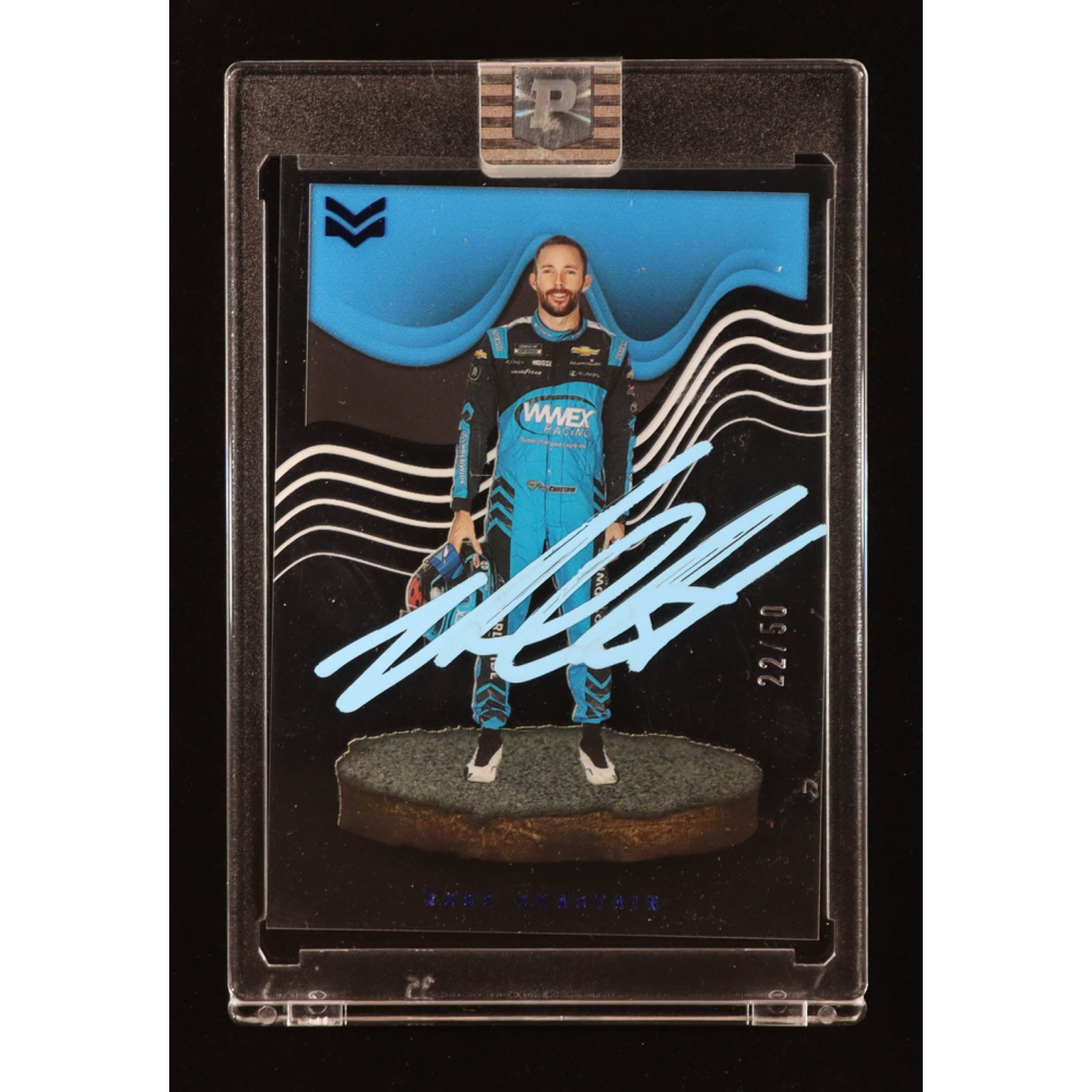 Ross Chastain Signed 2023 Panini Chronicles Magnitude Blue #29 #22/50 (PA) at PristineAuction.com