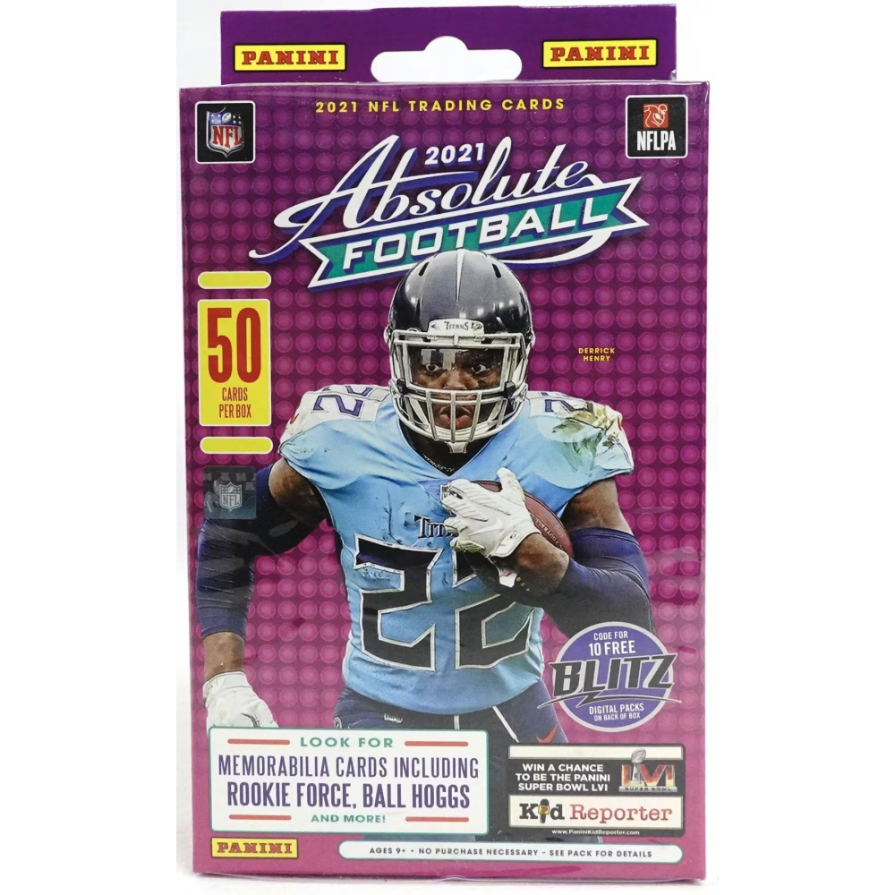 2021 Panini Absolute Football Hanger Box With (50) Cards at PristineAuction.com