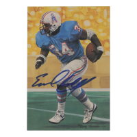 Earl Campbell Signed LE Oilers Pro Football Hall of Fame Art Series Football Card (PSA) at PristineAuction.com