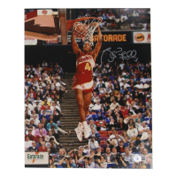 Spud Webb Signed Hawks 11x14 Photo (Beckett) at PristineAuction.com