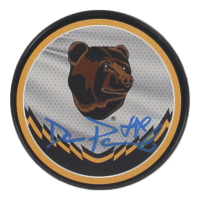 David Pastrnak Signed Bruins Logo Hockey Puck (Pastrnak) at PristineAuction.com