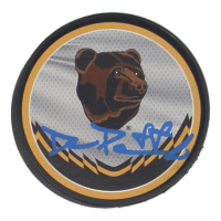 David Pastrnak Signed Bruins Logo Hockey Puck (Pastrnak) at PristineAuction.com