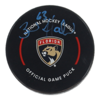 Brad Marchand Signed Panthers Logo Hockey Puck (Marchand) at PristineAuction.com