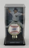 Gerrit Cole Signed OML Baseball with Gold Glove Display Case (Beckett) at PristineAuction.com