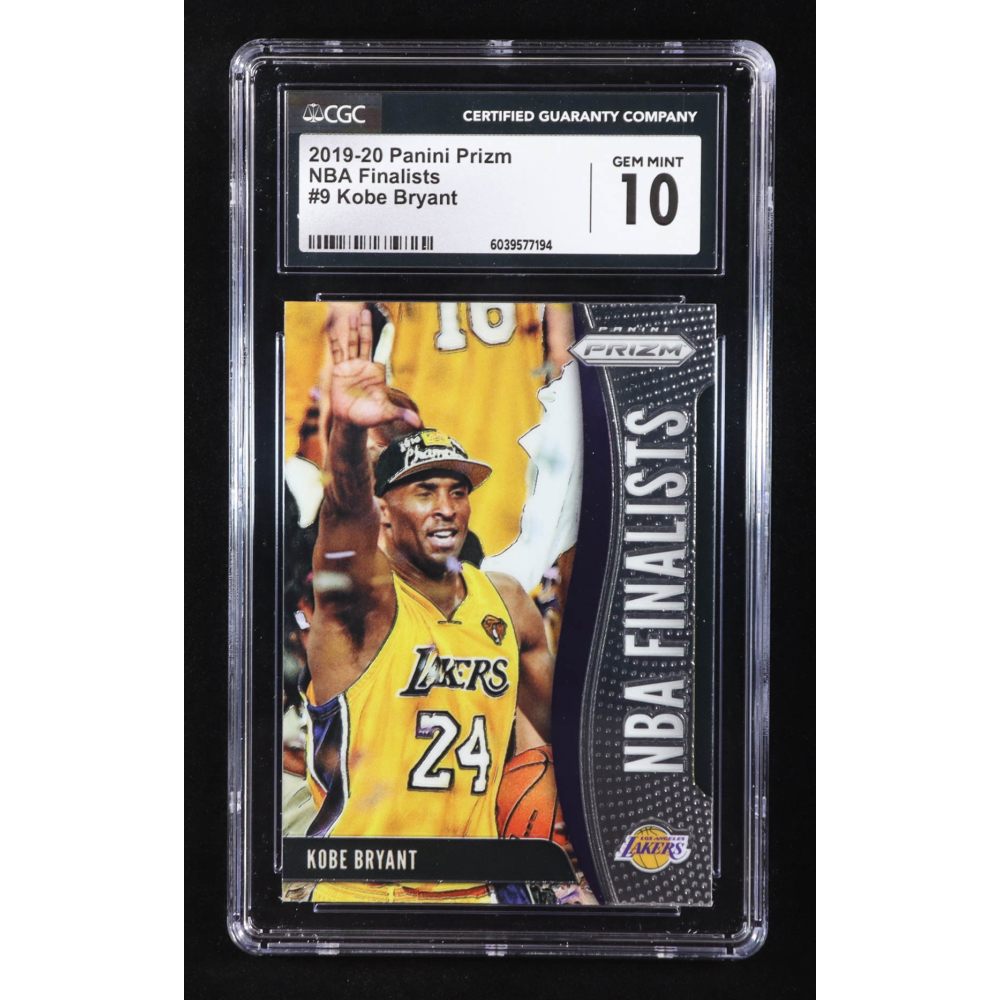 Kobe Bryant 2019-20 Panini Prizm NBA Finalists #9 (CGC 10) at PristineAuction.com