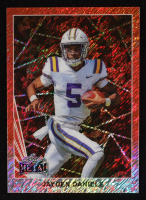 Jayden Daniels 2024 Leaf Collective Promo '90 Leaf Shimmer Orange #90B3 RC #256/299 at PristineAuction.com