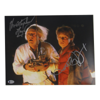 Michael J. Fox & Christopher Lloyd Signed "Back to the Future" 11x14 Photo (Beckett) at PristineAuction.com